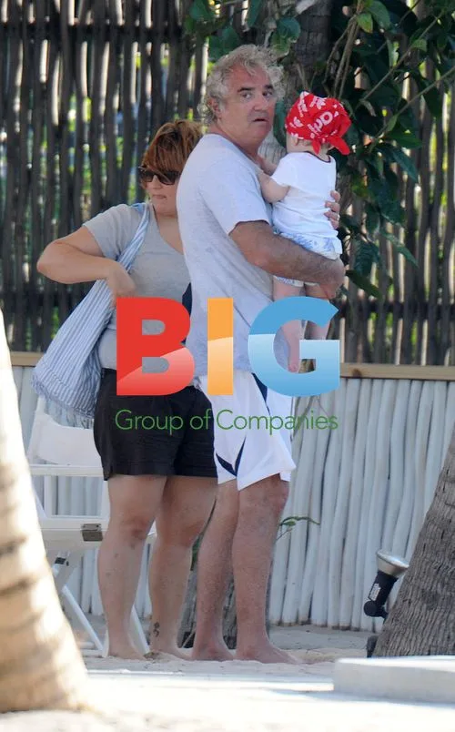 Flavio Briatore Family Beach Vacation