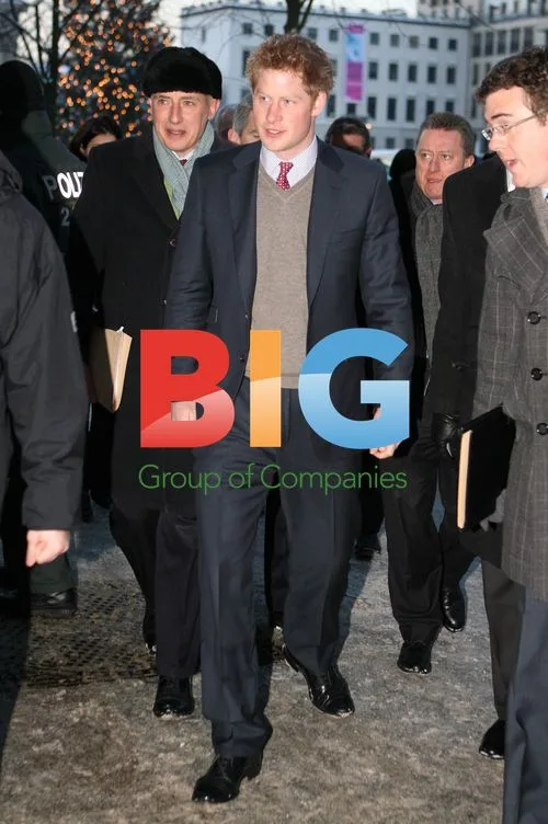 Prince Harry arriving at Berlin hotel
