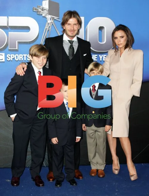 Beckham family at Sports Personality of the Year 2010