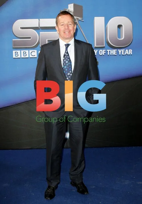 Martin Brundle arriving at SPOTY 2010