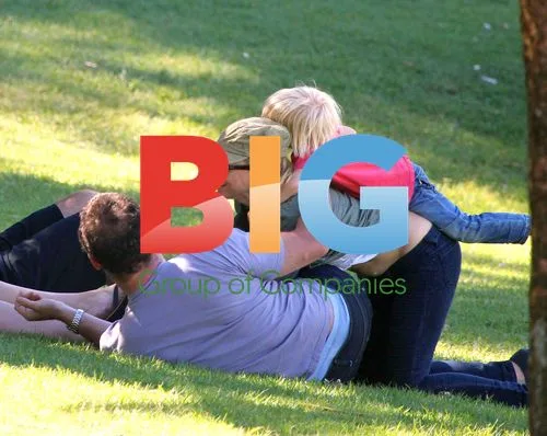 Naomi Watts and Liev Schrieber at the park in Sydney