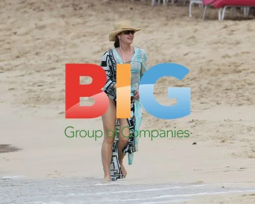 Emma Forbes on Caribbean Beach Holiday