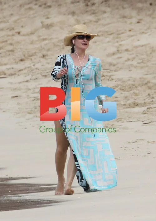 Emma Forbes Enjoying Beach Vacation