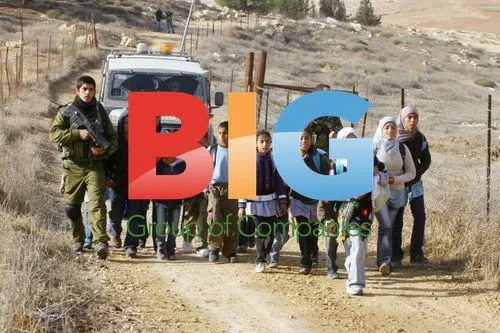 Israeli Soldiers Escort Palestinian Students