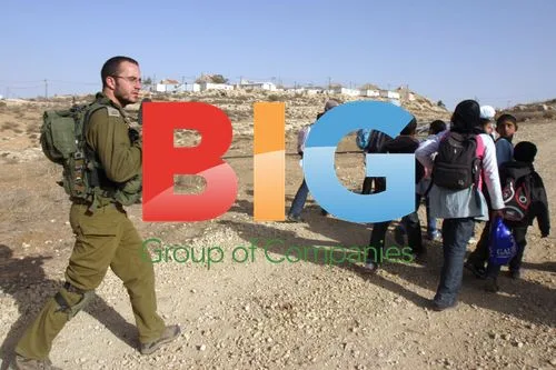 Israeli Soldiers Escort Palestinian Pupils