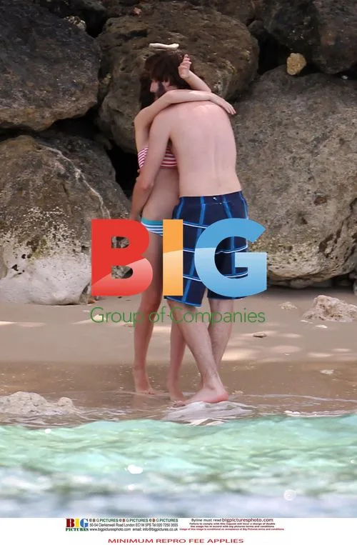 James Buckley with girlfriend Clair Meek in Caribbean