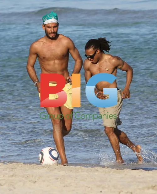 Edgar Davids on Miami Beach