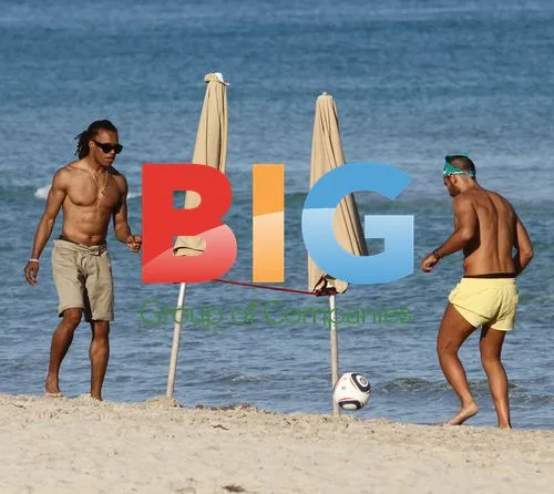 Edgar Davids on Miami Beach