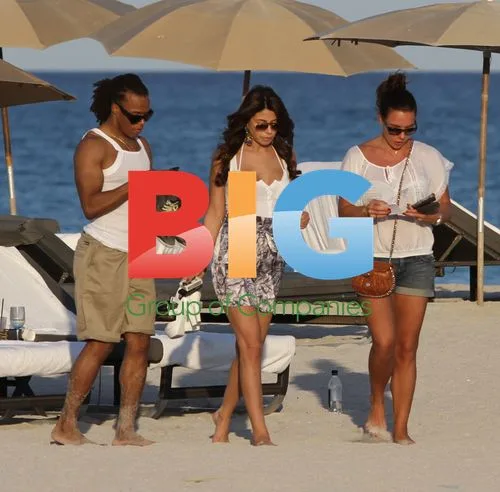 Edgar Davids on Miami Beach