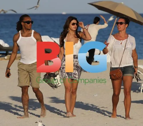 Edgar Davids on Miami Beach Vacation