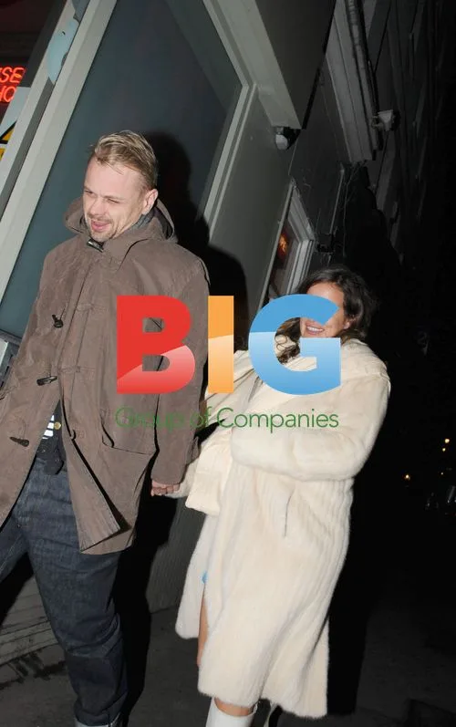 Jade Jagger and boyfriend in Soho
