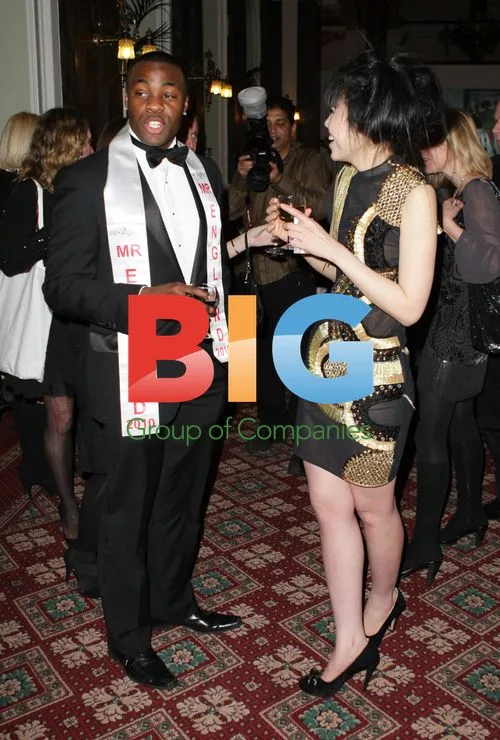 Jessica Minh Anh and Vaughan Bailey at J Fashion Show