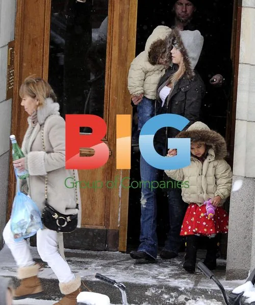 Elin Nordegren and Kids in Stockholm