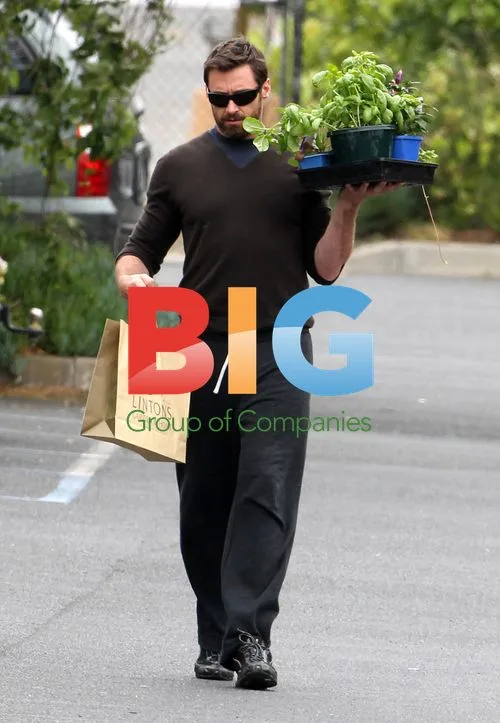 Hugh Jackman Gets Herbs in Melbourne