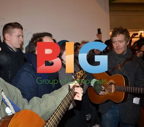 Irish Musicians Busk for Charity in Dublin