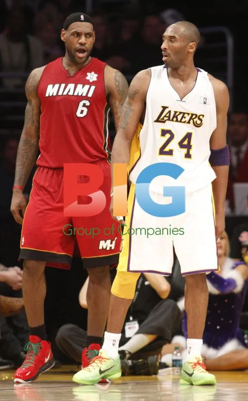 LeBron James and Kobe Bryant exchange words