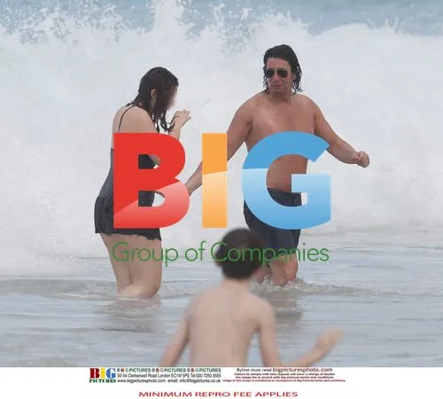 Laurence Llewelyn-Bowen on Beach in Barbados