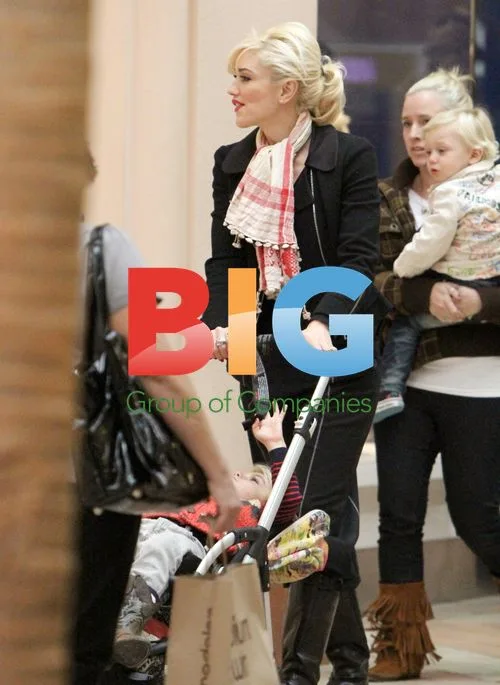 Gwen Stefani and Family Visit Santa