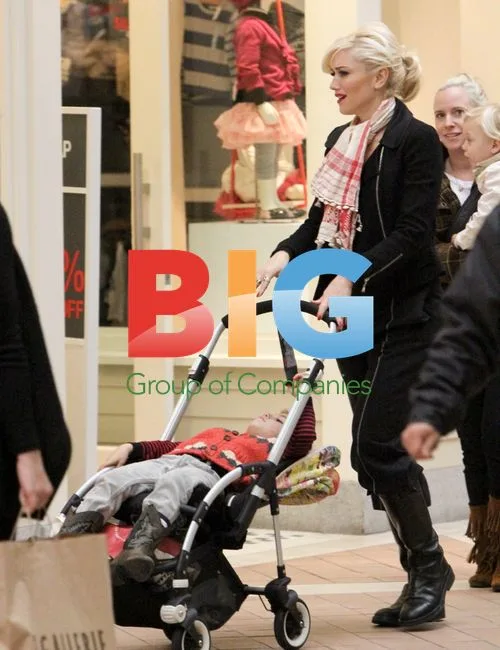 Gwen Stefani and Family Visit Santa