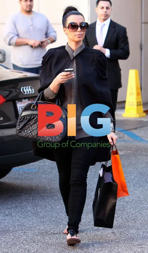 Kim Kardashian Shopping in Beverly Hills