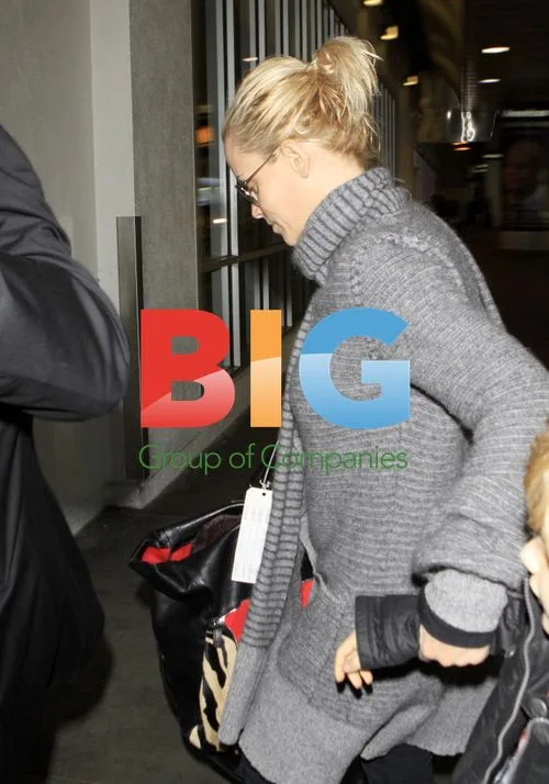 Jenny McCarthy and son Evan at LAX