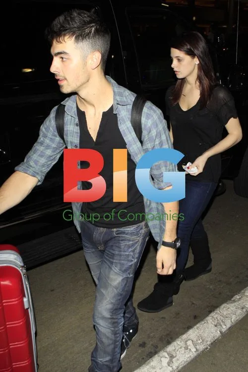 Joe Jonas and Ashley Greene at LAX