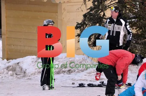 Geri Halliwell and Henry Beckwith Ski in French Alps