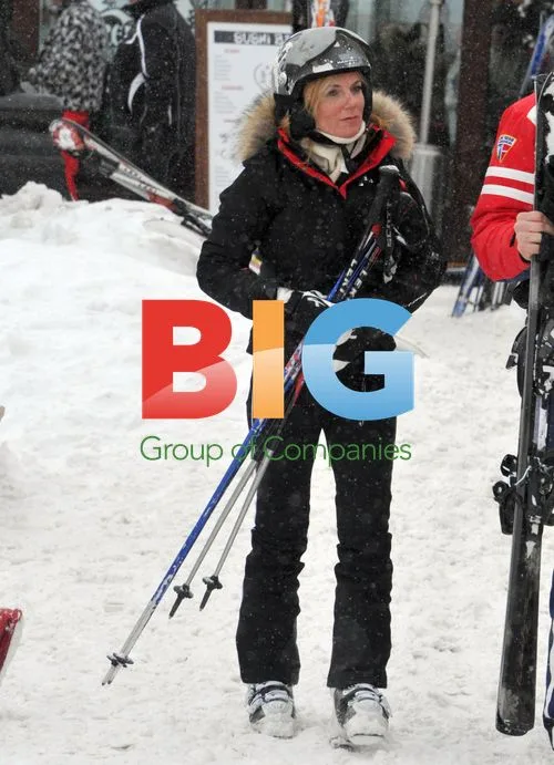 Geri Halliwell Skiing with Boyfriend Henry Beckwith