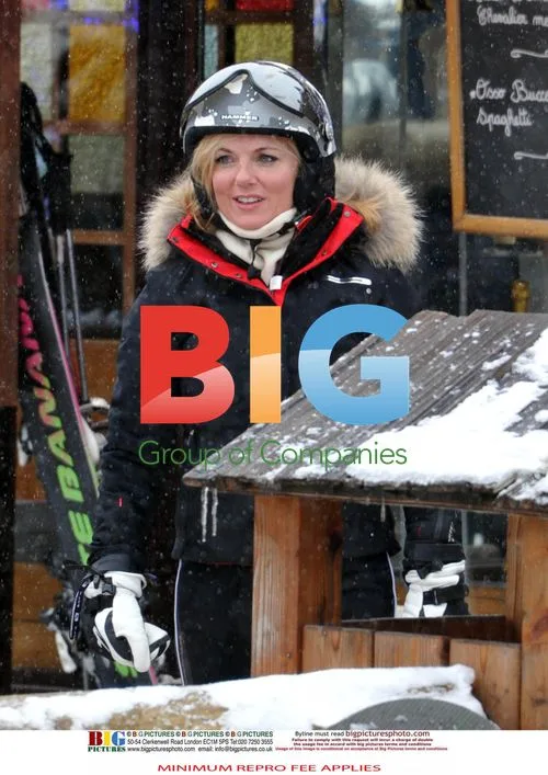 Geri Halliwell and boyfriend skiing in Alps