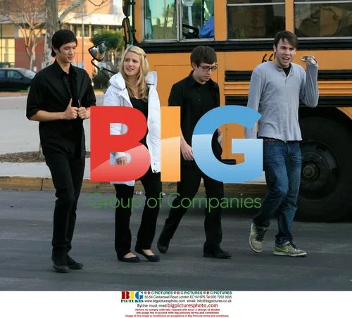 Dianna Argon on Glee set