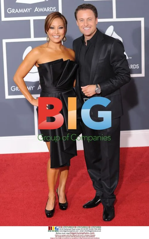 Carrie Ann Inaba and Chris Harrison at Grammys