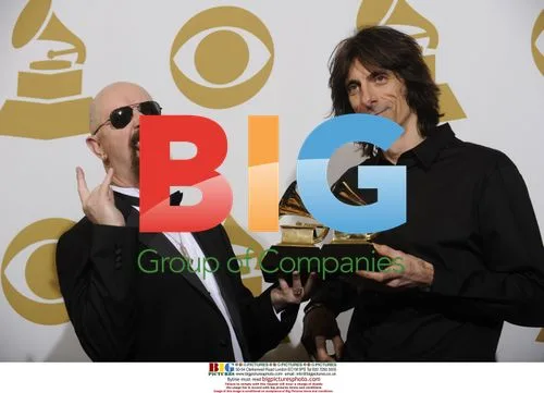 Rob Halford and Scott Travis of Judas Priest at Grammys