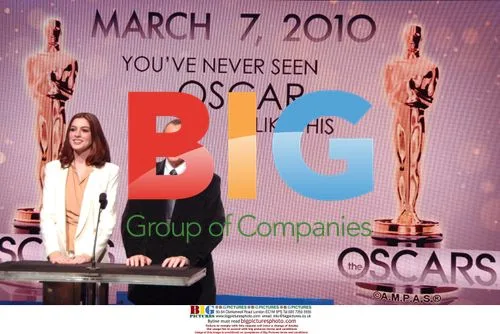 Anne Hathaway and Tom Sherak at 82nd Oscars Nominations