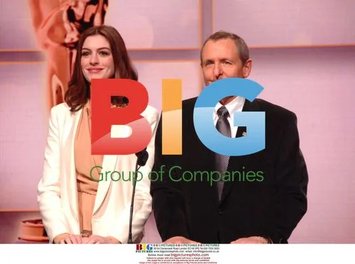 Anne Hathaway and Tom Sherak at Academy Awards Nominations