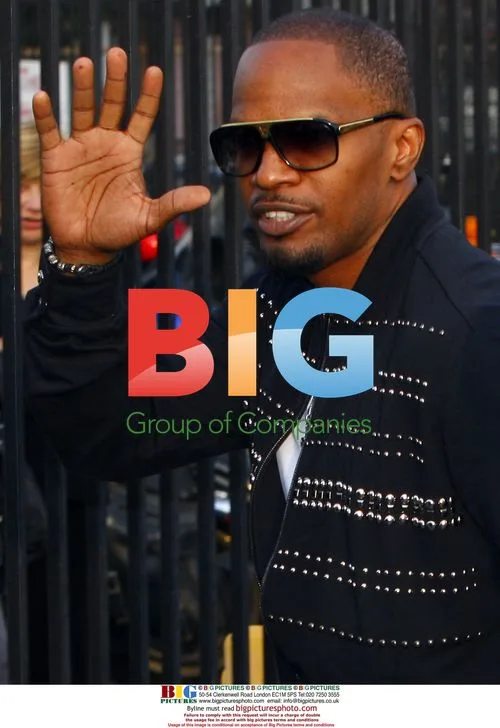 Jamie Foxx Arrives For 'We Are The World' Remake