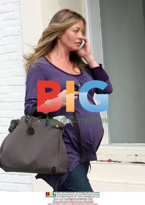 Rebecca Gayheart Spotted Pregnant and Makeup-Free in Los Angeles, 2010