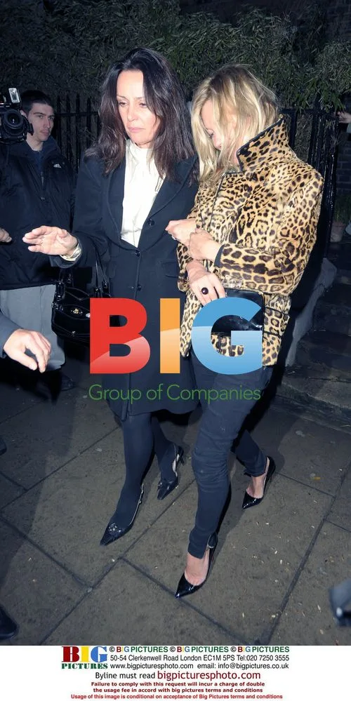 Kate Moss Leaving the Ivy in London