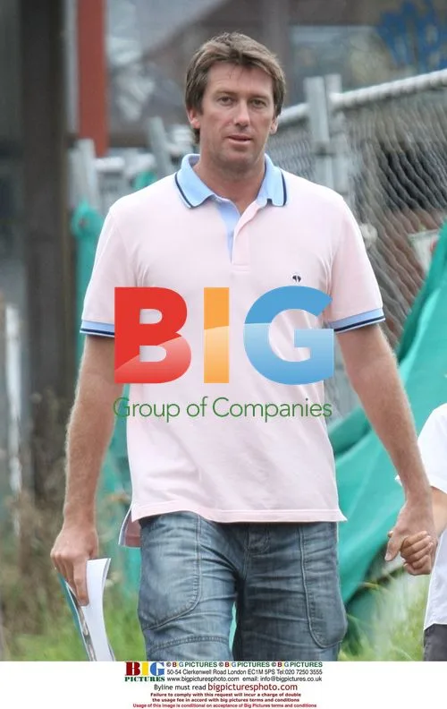 Glen McGrath and Son Leave Orthodontist