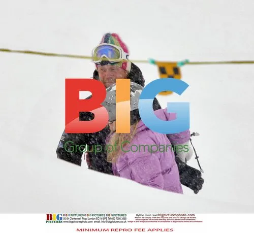 Geri Halliwell Skiing at Swiss Resort