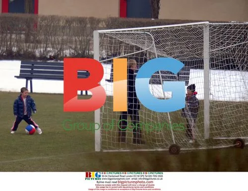 David Beckham's Sons Play Football in Milan