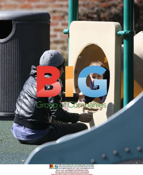 Gael Garcia Bernal and Family at New Orleans Zoo