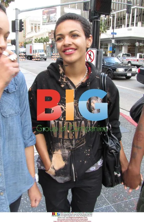 Monica "Danger" Leon on Hollywood Blvd