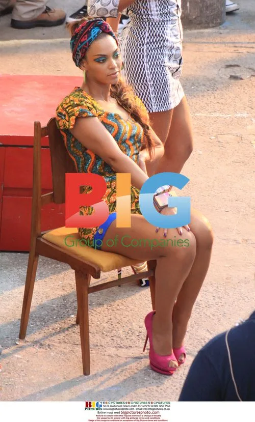 Alicia Keys & Beyonce on Music Video Set