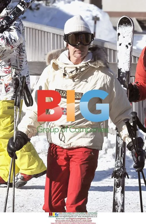 Caroline, Princess of Hanover on Ski Lift in Austria