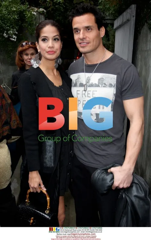 Cheryl Moana Marie and Antonio Sabato Jr at Pre-Oscar suite