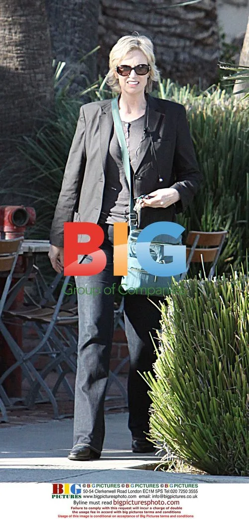 Jane Lynch Leaving Cafe in LA