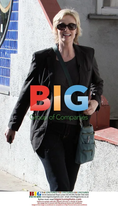 Jane Lynch Leaving Cafe in LA