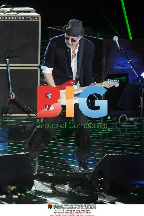 Pete Townshend of The Who at Super Bowl XLIV