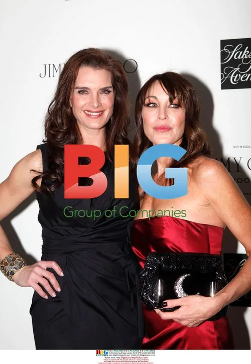 Brooke Shields and Tamara Mellon at Jimmy Choo Launch