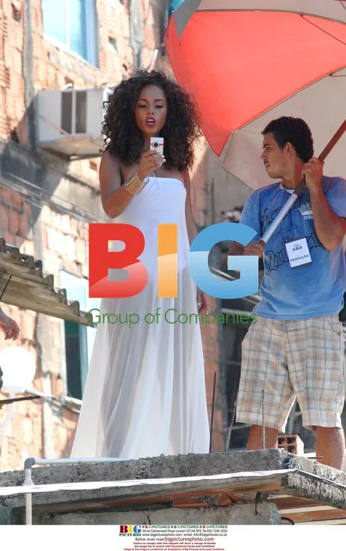 Alicia Keys filming music video in Rio